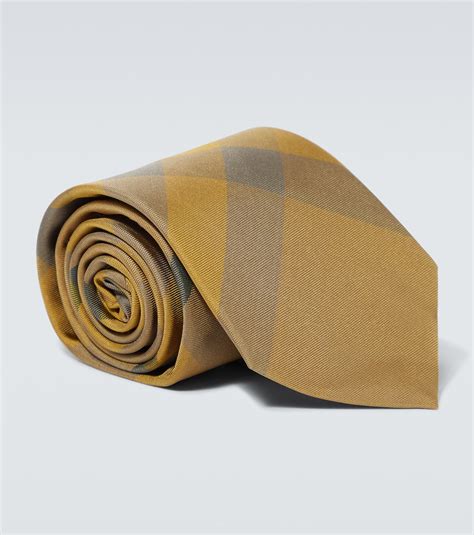 burberry slim check silk tie|Burberry Check Silk Tie .